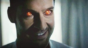 Lucifer les yeux rouges