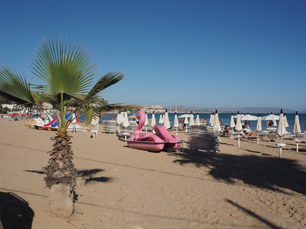 Une plage privée en Italie