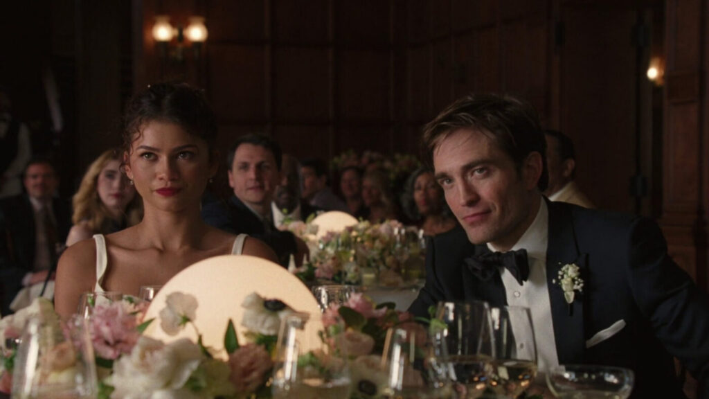 Emma et Charlie à leur repas de mariage